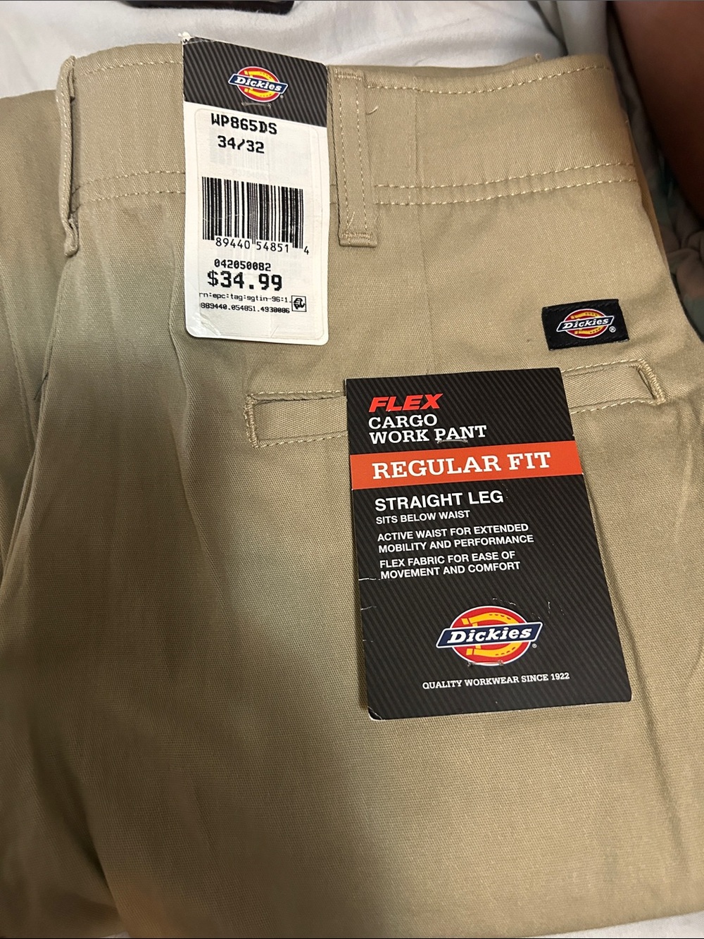 Dickies Khaki Flex Cargo Work Pants